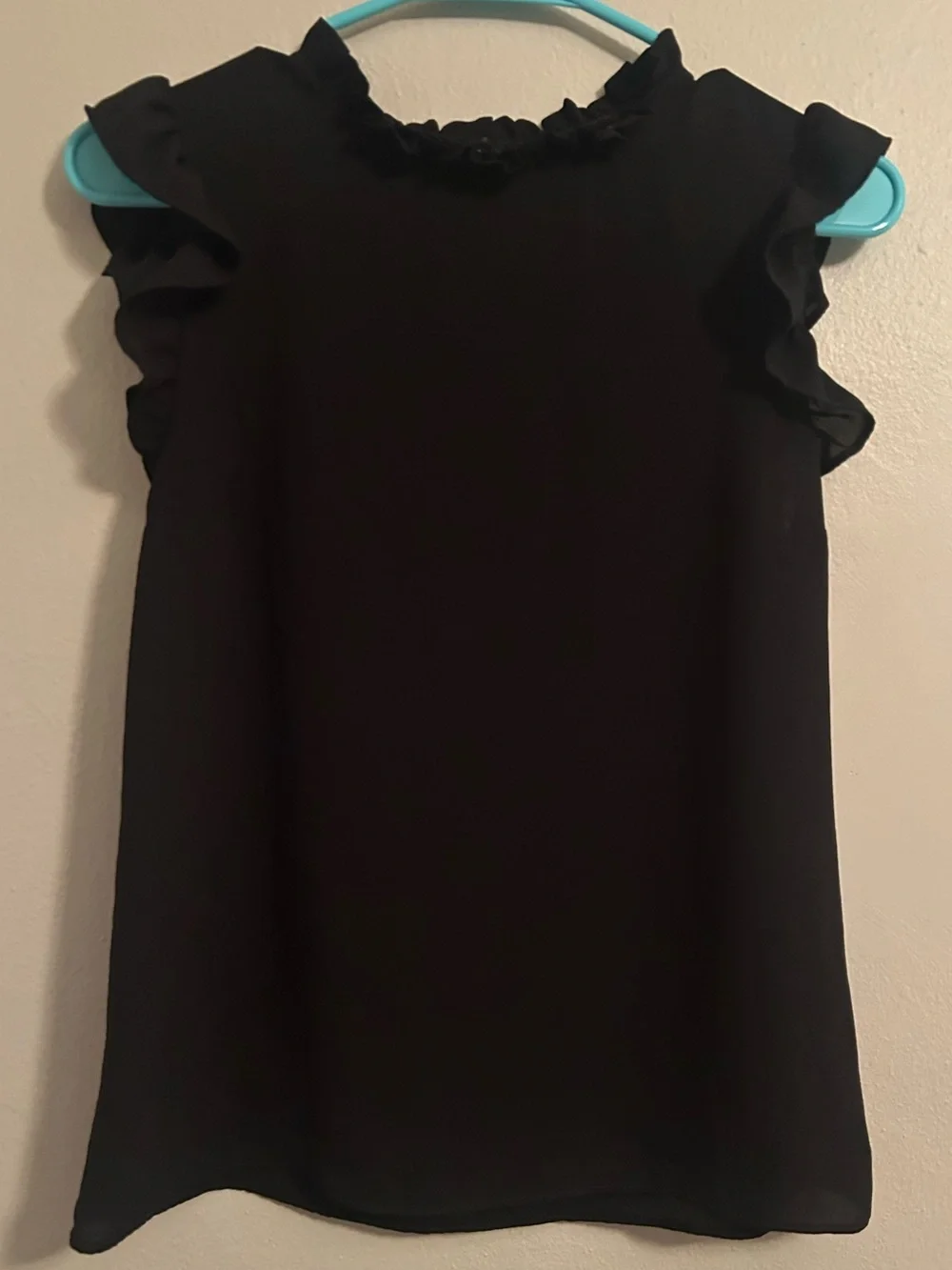 Express Sleeveless Ruffle Blouse - Picture 1 of 4